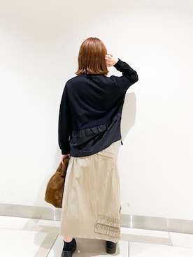 「SVEC（シュベック）のアイテム（ローファー）」を使った、𝕄 𝕚 𝕚❁さん（レディース・157cm）の秋コーディネート