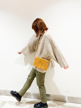 「SVEC（シュベック）のアイテム（ローファー）」を使った、𝕄 𝕚 𝕚❁さん（レディース・157cm）の秋コーディネート