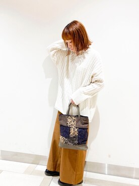 「SVEC（シュベック）のアイテム（ローファー）」を使った、𝕄 𝕚 𝕚❁さん（レディース・157cm）の秋コーディネート