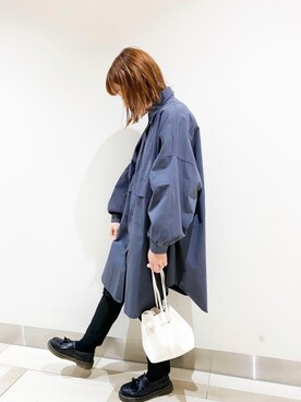 「SVEC（シュベック）のアイテム（ローファー）」を使った、𝕄 𝕚 𝕚❁さん（レディース・157cm）の冬コーディネート