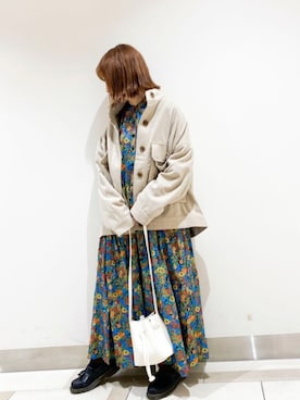 「SVEC（シュベック）のアイテム（ローファー）」を使った、𝕄 𝕚 𝕚❁さん（レディース・157cm）の冬コーディネート