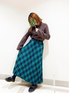 「SVEC（シュベック）のアイテム（ローファー）」を使った、𝕄 𝕚 𝕚❁さん（レディース・157cm）の冬コーディネート