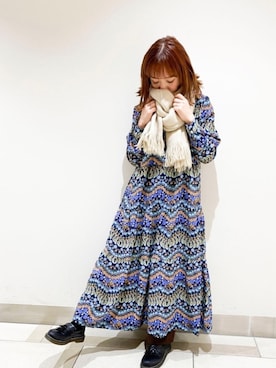 「SVEC（シュベック）のアイテム（ローファー）」を使った、𝕄 𝕚 𝕚❁さん（レディース・157cm）の冬コーディネート