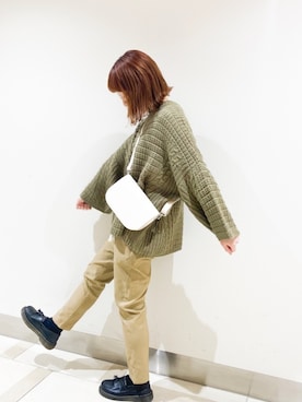 「SVEC（シュベック）のアイテム（ローファー）」を使った、𝕄 𝕚 𝕚❁さん（レディース・157cm）の冬コーディネート