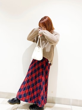 「SVEC（シュベック）のアイテム（ローファー）」を使った、𝕄 𝕚 𝕚❁さん（レディース・157cm）の冬コーディネート