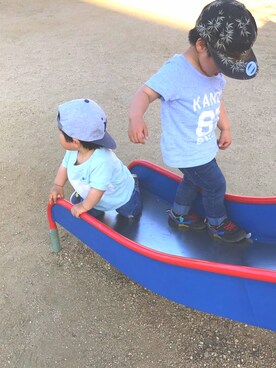 「ELEMENT（エレメント）のアイテム（キャップ）」を使った、a★aさん（キッズ・90cm）の春コーディネート