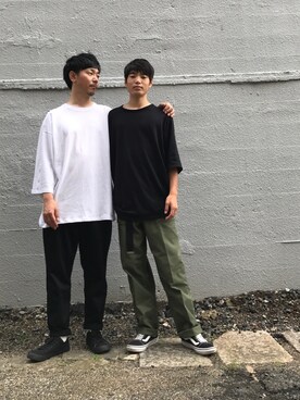 「niko and...（ニコアンド）のアイテム（チノパンツ）」を使った、s.namitaさん（メンズ・172cm）の夏コーディネート