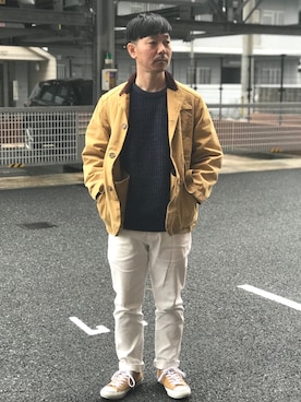 「nico（ニコ）のアイテム（パンツ）」を使った、s.namitaさん（メンズ・172cm）の冬コーディネート