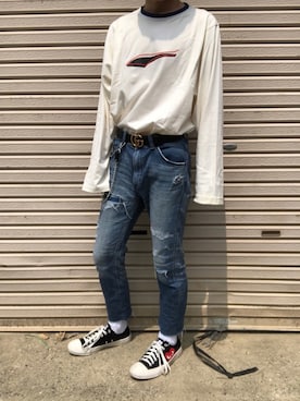 「ADER error（アーダーエラー）のアイテム」を使った、りゅう(류짱)さん（メンズ・165cm）の夏コーディネート