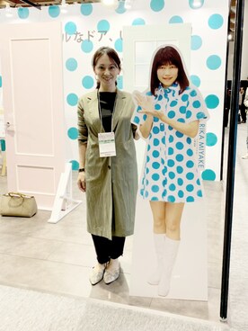 「Diagram（ダイアグラム）のアイテム（ジャケット/アウター）」を使った、MakoKojimaさん（レディース・158cm）の冬コーディネート