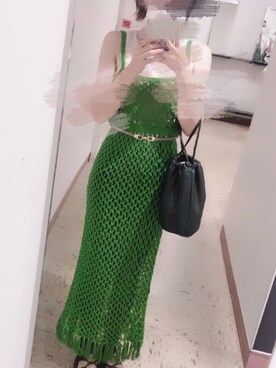 Kastane カスタネ のワンピース グリーン系 を使った人気ファッションコーディネート Wear