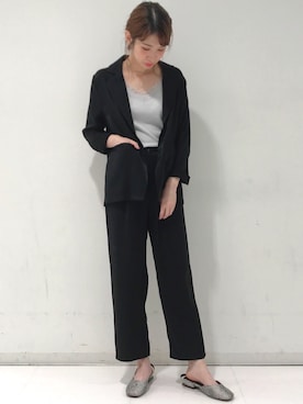 「AS KNOW AS PINKY（アズノゥアズピンキー）のアイテム（ジャケット/アウター）」を使った、tomomiさん（レディース・163cm）の夏コーディネート