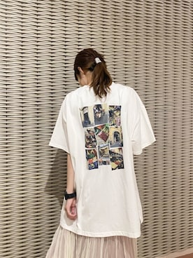 「バックプリント」｜tomomiさん（レディース・163cm）の夏コーディネート