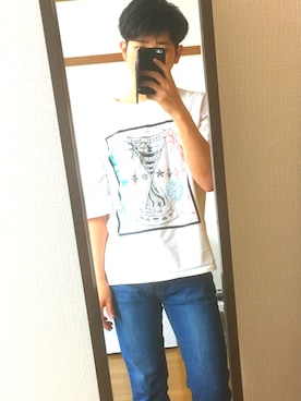 「AAA（トリプルエー）のアイテム（トップス）」を使った、kuryさん（メンズ・171cm）の春コーディネート