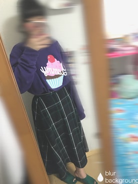 「オルチャンファッション」｜「アイテム（スウェット）」を使った、らんまる さん（レディース・150cm）の春コーディネート