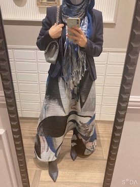 「変形パンツ」｜「アイテム（ジャケット/アウター）」を使った、Fashion junky  さん（レディース・159cm）の冬コーディネート