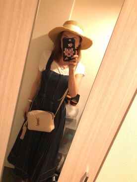 「JILL STUART（ジルスチュアート）のアイテム（帽子）」を使った、☆mary☆さん（レディース・162cm）の春コーディネート