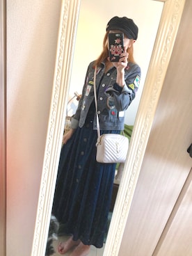 「EGOIST（エゴイスト）のアイテム（帽子）」を使った、☆mary☆さん（レディース・163cm）の夏コーディネート