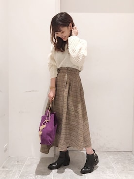 「Discoat」｜「アイテム（ブーティ）」を使った、su8zu1koさん（レディース・150cm）の秋コーディネート