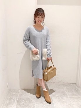 「Discoat」｜「アイテム（ブーティ）」を使った、su8zu1koさん（レディース・150cm）の冬コーディネート