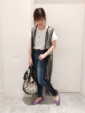 「Discoat Parisien」｜「アイテム（バレエシューズ）」を使った、su8zu1koさん（レディース・150cm）の春コーディネート