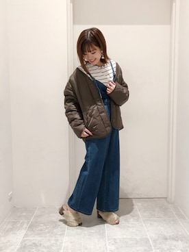 「DISCOAT（ディスコート）のアイテム（ブルゾン）」を使った、su8zu1koさん（レディース・150cm）の秋コーディネート