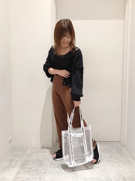 「Lee（リー）のアイテム（バッグ）」を使った、su8zu1koさん（レディース・150cm）の秋コーディネート