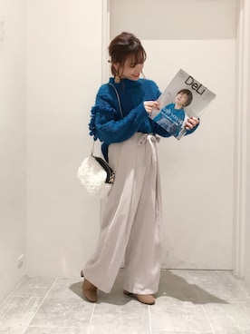 「ボア」｜「アイテム（ブーティ）」を使った、su8zu1koさん（レディース・150cm）の秋コーディネート