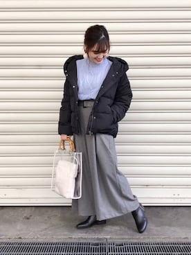 「Discoat」｜「アイテム（ダウンジャケット/コート）」を使った、su8zu1koさん（レディース・150cm）の秋コーディネート