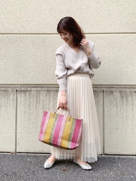 「Discoat」｜「アイテム（キャミソール）」を使った、su8zu1koさん（レディース・150cm）の春コーディネート