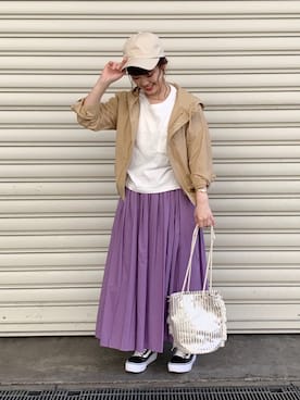 「アイテム（その他）」を使った、su8zu1koさん（レディース・150cm）の春コーディネート