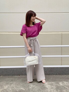 「袖フリル」｜「アイテム（その他）」を使った、su8zu1koさん（レディース・150cm）の夏コーディネート