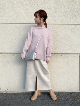 「DISCOAT（ディスコート）のアイテム（ブーツ）」を使った、su8zu1koさん（レディース・150cm）の冬コーディネート