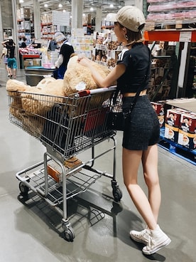 「アイテム（ジャージ）」を使った、みぃまゆさん（レディース・156cm・10代）の夏コーディネート