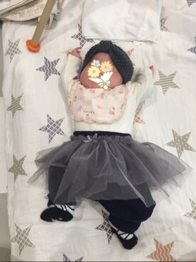 「TOCCA BEAUTY（トッカビューティー）のアイテム」を使った、cherttyさん（キッズ・60cm）の冬コーディネート