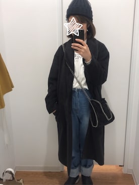 「Te chichi（テチチ）のアイテム（ジャケット/アウター）」を使った、yukaさん（レディース・160cm）の冬コーディネート