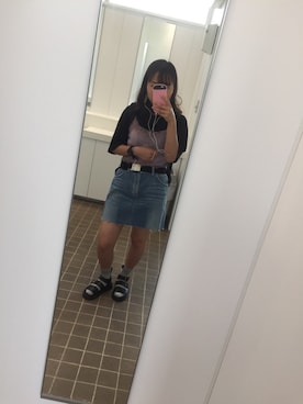 「RETRO GIRL（レトロガール）のアイテム（財布/小物）」を使った、あさん（レディース・154cm）の夏コーディネート