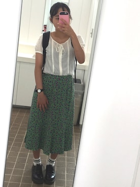 「チープカシオ」｜「アイテム（ブーツ）」を使った、あさん（レディース・154cm）の夏コーディネート