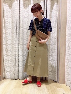 「dot」｜ミズホさん（レディース・155cm）の春コーディネート