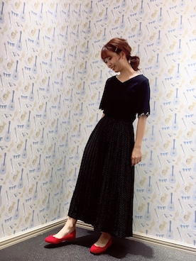 「dot」｜ミズホさん（レディース・155cm）の夏コーディネート