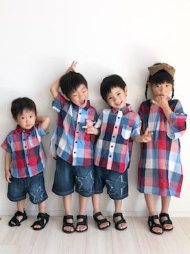 KAOさん（キッズ・100cm）の春コーディネート