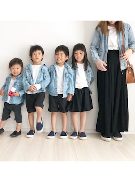 「JOUR de Language（ジュールドランゲージ）のアイテム」を使った、KAOさん（キッズ・100cm）の春コーディネート