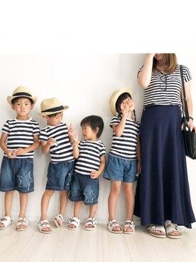 KAOさん(キッズ・100cm)の夏コーディネート