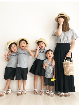 「Daniel Wellington（ダニエルウェリントン）のアイテム」を使った、KAOさん（キッズ・100cm）の夏コーディネート