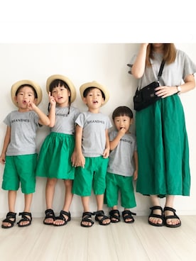 KAOさん（キッズ・100cm）の夏コーディネート