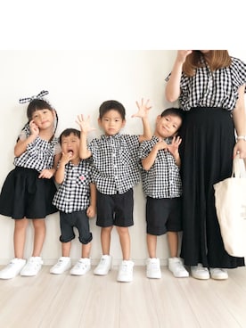 KAOさん（キッズ・100cm）の秋コーディネート