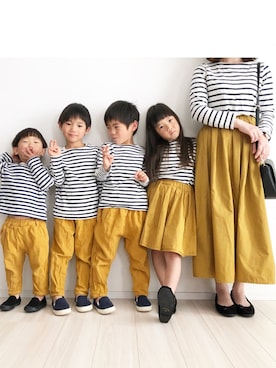 KAOさん（キッズ・100cm）の春コーディネート