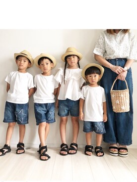 「DONOBAN（ドノバン）のアイテム」を使った、KAOさん（キッズ・92cm）の夏コーディネート