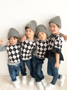 KAOさん（キッズ・100cm）の秋コーディネート