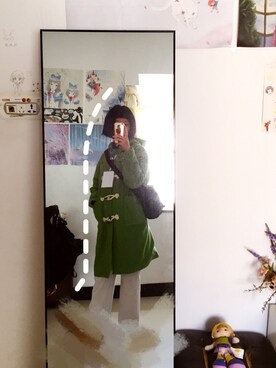 「TYAKASHAのアイテム（ジャケット/アウター）」を使った、找工作的豆甫先森さん（レディース・167cm）の冬コーディネート